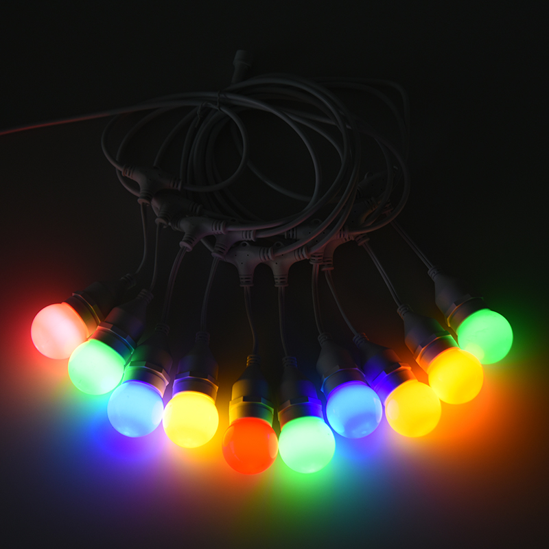 G45 Lampa wisząca typu E27 Spiralne kolorowe łańcuchy świetlne