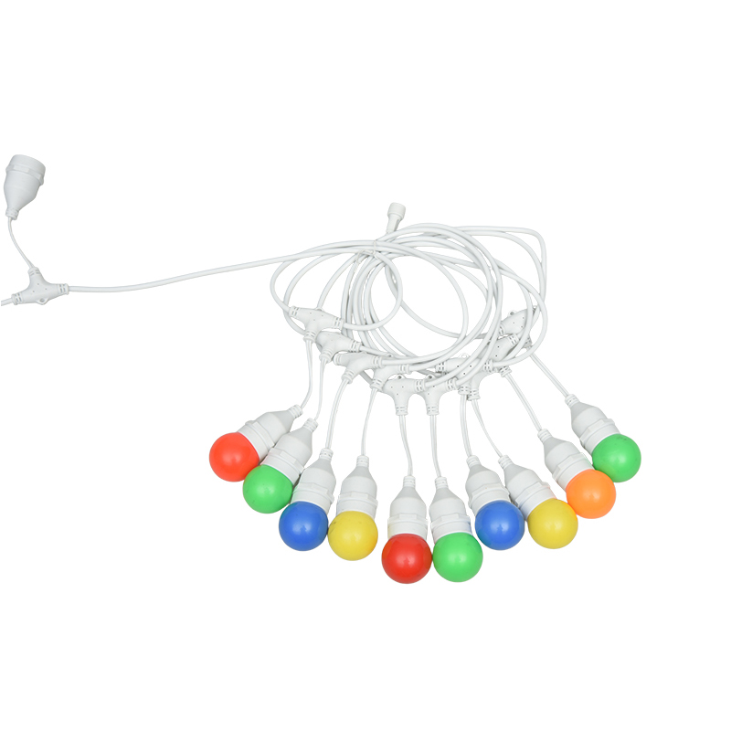 G45 Lampa wisząca typu E27 Spiralne kolorowe łańcuchy świetlne