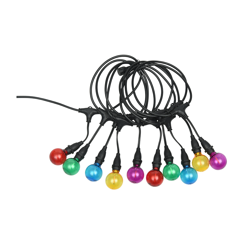 Okrągła żarówka G40 E12 z gwintem, kolorowa lampa wisząca
