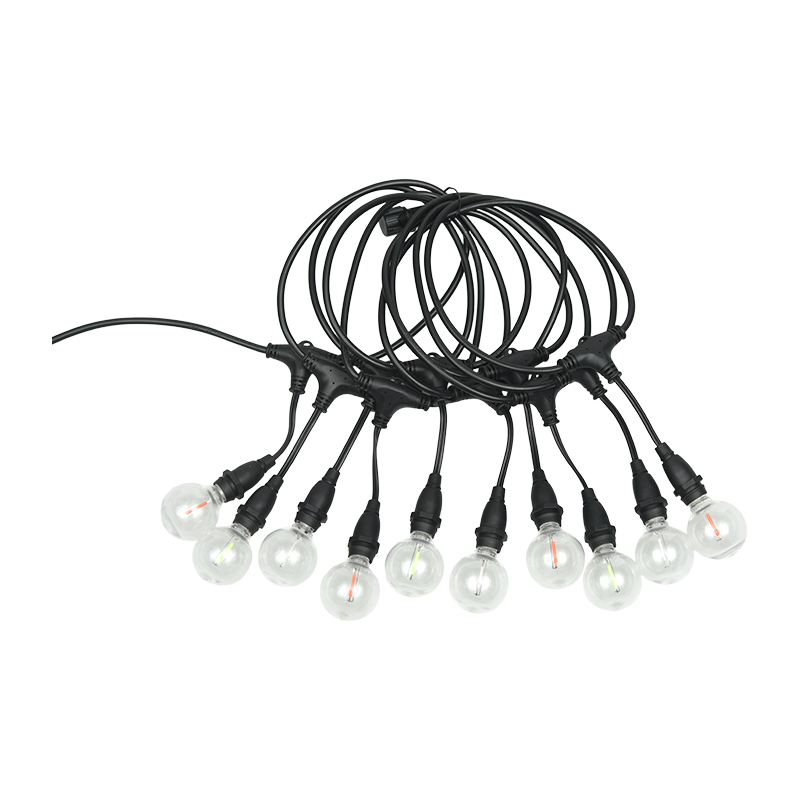 Przezroczysta żarówka G40 E12 spiralna, kolorowa wisząca lampa wisząca
