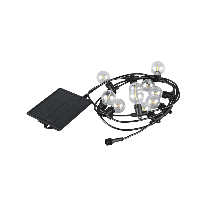Zintegrowana lampa solarna G40 (oprawka E12, 5 metrów 10 lamp)